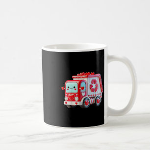 Kids Jungen Kawaii Valentinstag Rot Recycling Müll Kaffeetasse