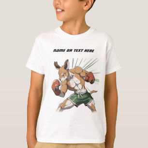 Kid's Kangaroo Boxer Anime Illustration T - Shirt