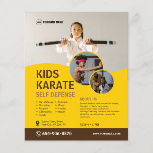 Kid's Karate Class Custom Flyer