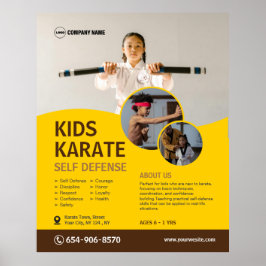 Kid's Karate Class Custom Poster