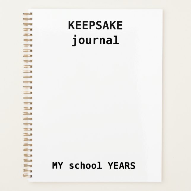  Kids Keepsake Journal - School Year Memory Planer (Vorderseite)