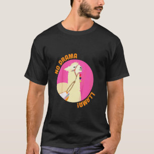 Kids kein Drama Bunte Lama T-Shirt
