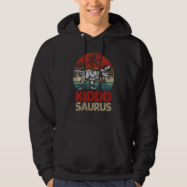 Kids Kiddosaurus Cool Kid Saurus Rex Dinosaurier F Hoodie (Vorderseite)