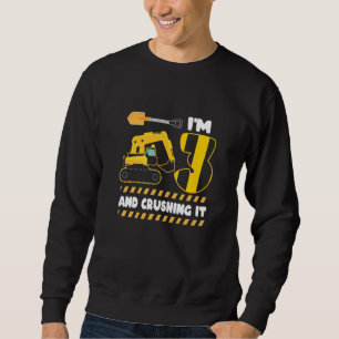 Kids Kids Construction Truck 3. Geburtstag 3 Jahre Sweatshirt