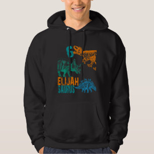 Kids Kids Elijah Saurus 6. Geburtstag Boys Rex Bda Hoodie