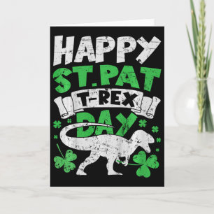 Kids Kids Frohe St Pat Trex Tag Dino St Patricks D Karte