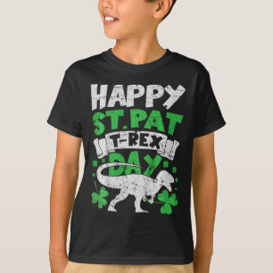 Kids Kids Frohe St Pat Trex Tag Dino St Patricks D T-Shirt