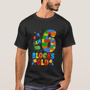 Kids Kids Master Builder 6. Block Gebäude Birthd T-Shirt