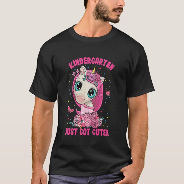 Kids Kindergarten  Unicorn Fun For Girls T-Shirt (Vorderseite)