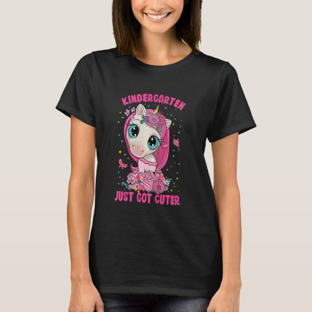 Kids Kindergarten  Unicorn Fun For Girls T-Shirt (Vorderseite)