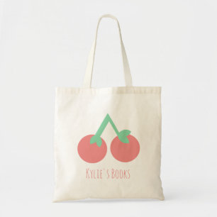 Kids Kirsche Frucht Bibliothek Buch Tragetasche