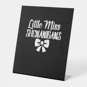 Kids Kleine Frau Shenanigans Niedlich St Patricks Sockelschild