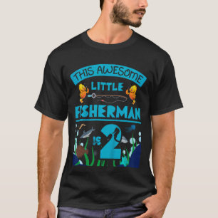 Kids Kleiner Fischer ist jetzt 2 Fischfang Meer 2n T-Shirt