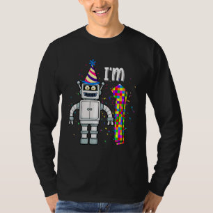 Kids Kleiner Roboter Ich bin 1 Jahr alt Roboterwis T-Shirt