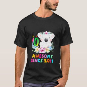 Kids Koala Bär 10 Jahre Geburtstagskleidung für Ju T-Shirt