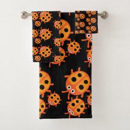 Kids Ladybird Family Badhandtuch Set