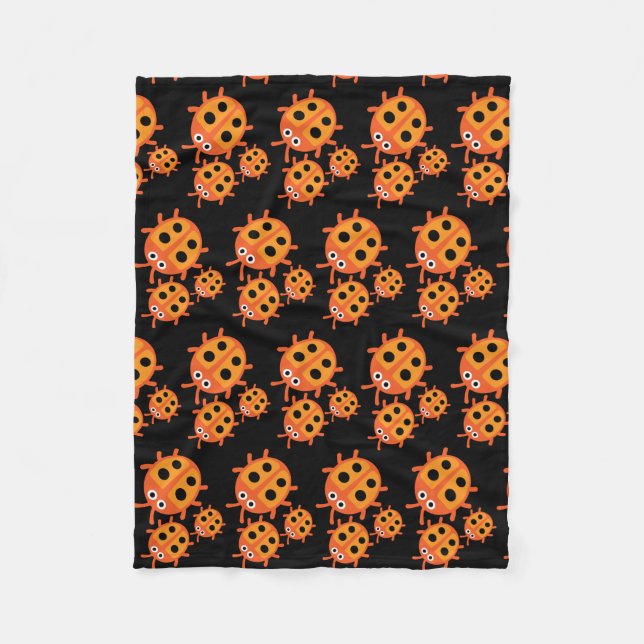 Kids Ladybird Family Fleecedecke (Vorderseite)