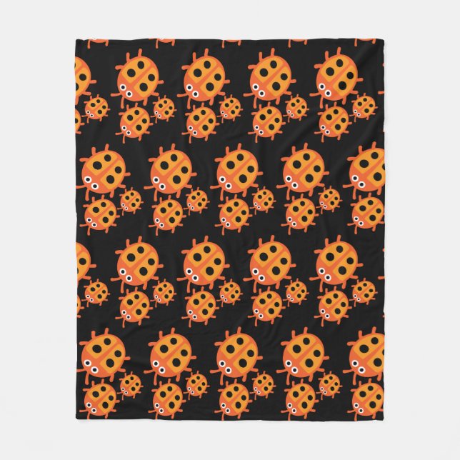 Kids Ladybird Family Fleecedecke (Vorderseite)