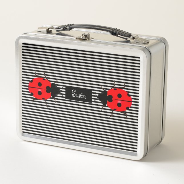 Kid's Ladybugs Lunchboxes Lunch Boxes Metall Brotdose (Vorderseite)