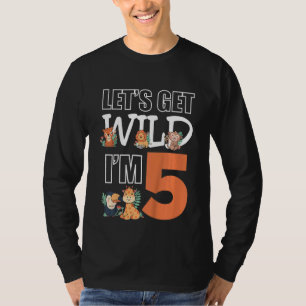 Kids Lasse Wild Im 5 Kindergeburtstag Animals Zoo T-Shirt