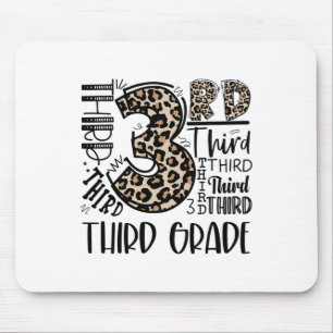 Kids Lehrer Ck Zur Schule Dritte Klasse Leopard Ty Mousepad