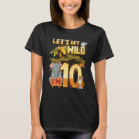 Kids Let's Be Wild Ich bin 10 Safari Animal Zoo Ti