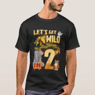 Kids Let's Wild Ich bin 2 Safari Animal Zoo Animal T-Shirt
