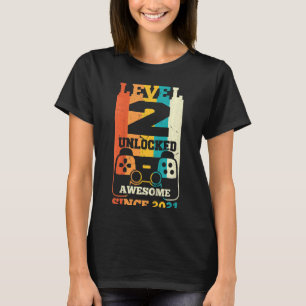 Kids Level 2 Phantastisch seit 2021 Videospiel T-Shirt