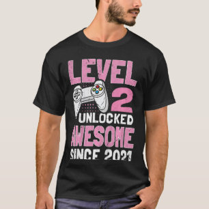 Kids Level 2 Phantastisch seit 2021 Videospiel T-Shirt