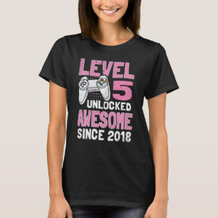 Kids Level 5 Phantastisch seit 2018 Videospiel T-Shirt