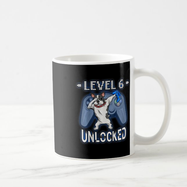 Kids Level 6 freigeschaltet - Dabbing Französische Kaffeetasse (Rechts)
