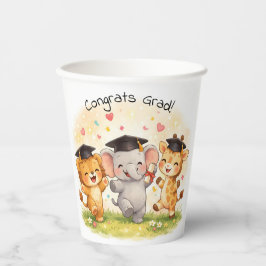 Kids Lion Elephant Giraffe Preschool Kindergarten Pappbecher