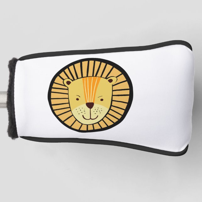 Kids Lion Jungle Animal Golf Head Cover Golf Headcover (Vorderseite)
