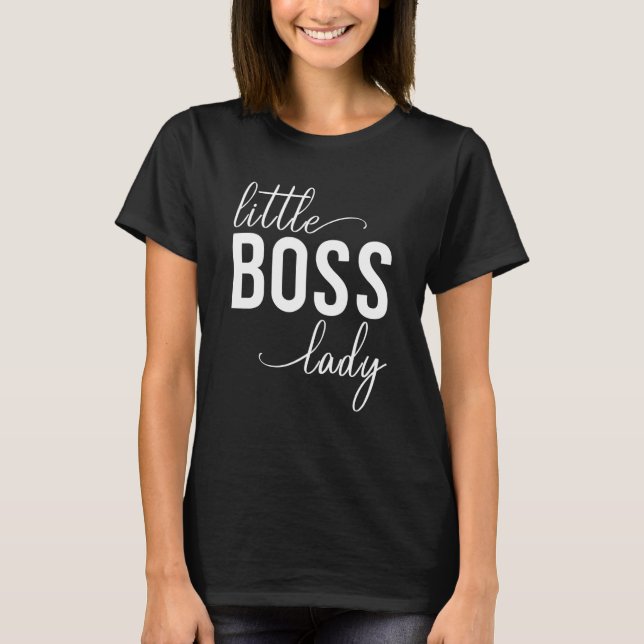 Kids Little Boss Lady Baby Children Kindermädchen T-Shirt (Vorderseite)