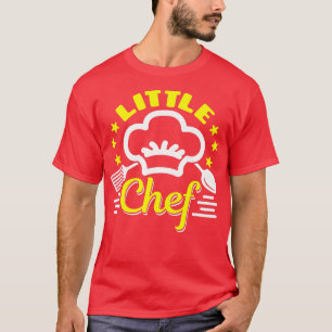 Kids Little Chef Cooking Cook Cute Girl Boy Toddle T-Shirt