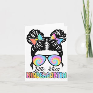 Kids Little Miss Kindergarten Messy Bun Sungles Ti Karte