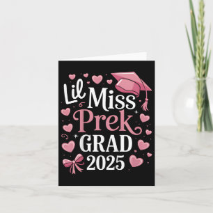 Kids Little Miss Pre-k Grad 2025 Preschool Girls P Karte