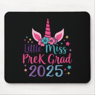 Kids Little Miss Pre-k Grad Preschool Girls Prek G Mousepad