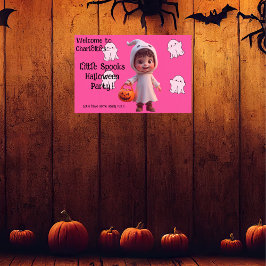 Kids Little Spooks Halloween-Party Poster