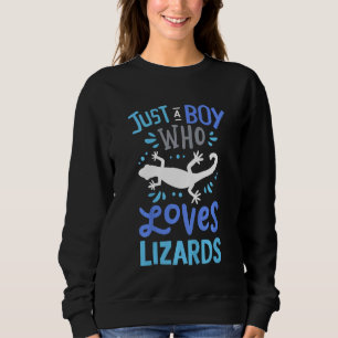 Kids Lizard nur ein Junge, der Lizards Liebe Sweatshirt