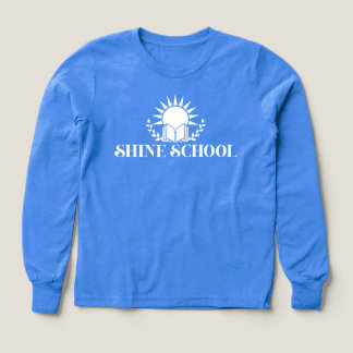 kids long sleeve white logo