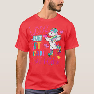 Kids Look Out 1st Grade Grade Here I Come Unicorn T-Shirt