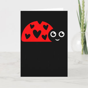 Kids Love Bug Valentinstag, Süßer Marienkäfer Mit Karte