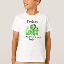 Kids Lucky St Patrick's Day T - Shirt Template