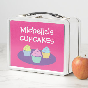 Kid's Lunch Box mit niedlichem Tasse Kuchen Druck