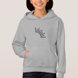 Kids - Mädchen graue Kapuzenjacke Hoodie
