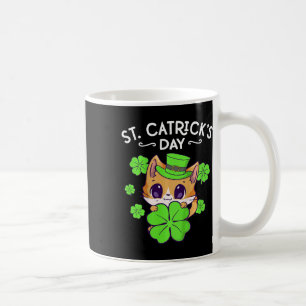 Kids Mädchen St Patricks Day Katze Glücklich St Ca Kaffeetasse
