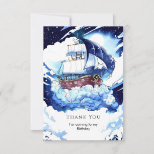 Kids' Magic Sea Pirate Geburtstag Dankeskarte