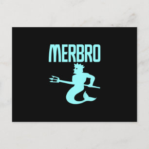 Kids Majestic Merbro schwimmen Merman Design Postkarte