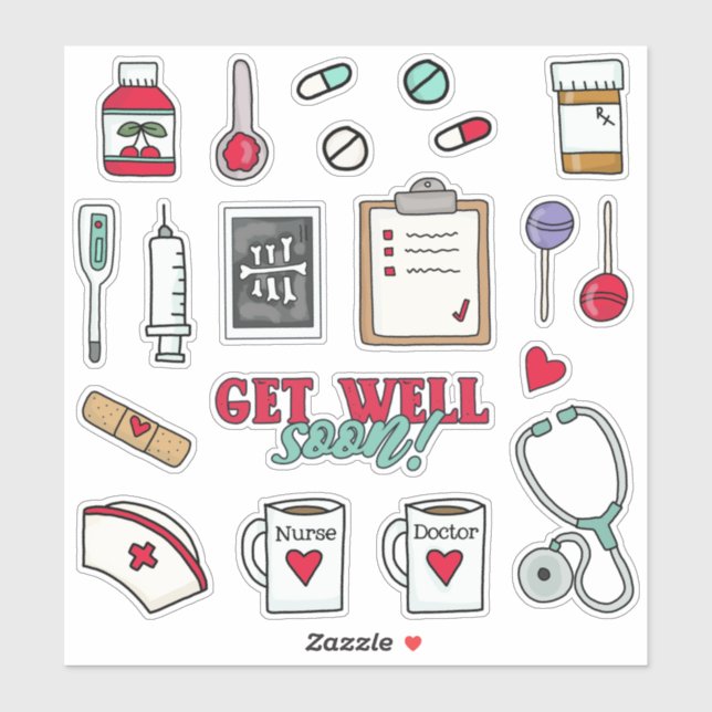 Kids Medical Kit Aufkleber (Blatt)